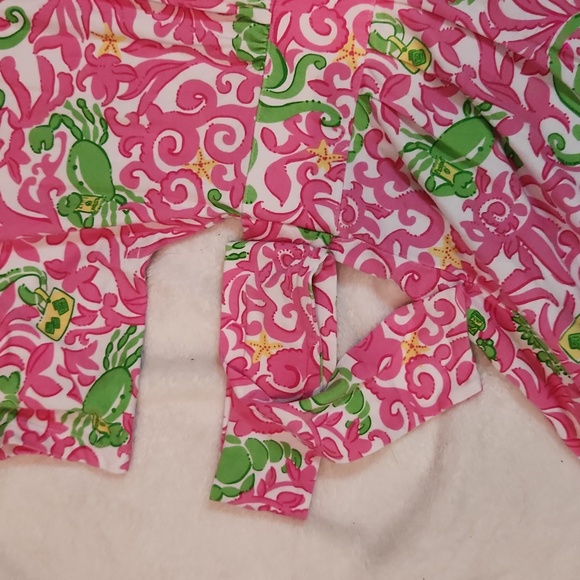 Lilly Pulitzer pink and green sea animal print tunic - Picture 3 of 11